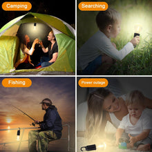 Rechargeable Camping Lights for Tents LED Camping Tent Lantern 3 Lighting Modes Tent Lamp Portable Emergency Camping Lights with Clip Hook for Camping Hiking Fishing, Backpacking (1 Pc)