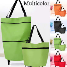 Luggage trolley folding bag for travel and shopping.