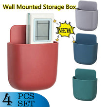 Wall-mounted case with phone charging dock.