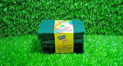 Aqua green scrub sponges, ideal for kitchen and household cleaning.