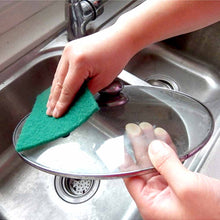 Multi-purpose aqua green scrub pads, set of 6 for deep cleaning.