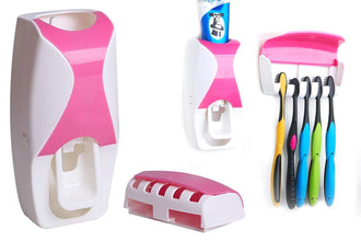 Toothbrush and toothpaste dispenser combo