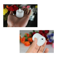 Festival LED tealight candles, battery-operated for ambiance